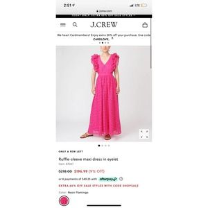 J crew maxi dress